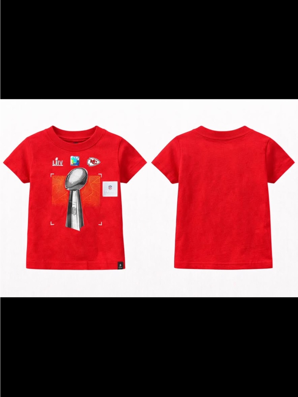 Red Kids' Super Bowl Trophy Graphic T‑Shirt
